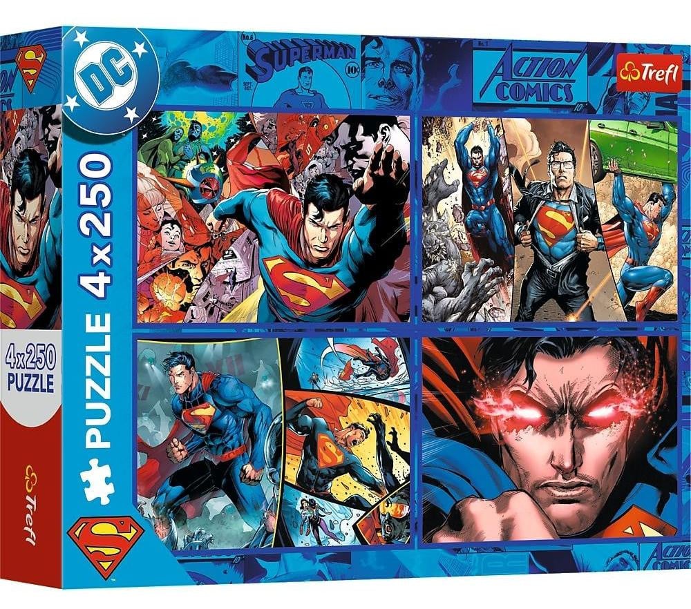 Trefl Puzzel Superman's Courage 4x250 stukken
