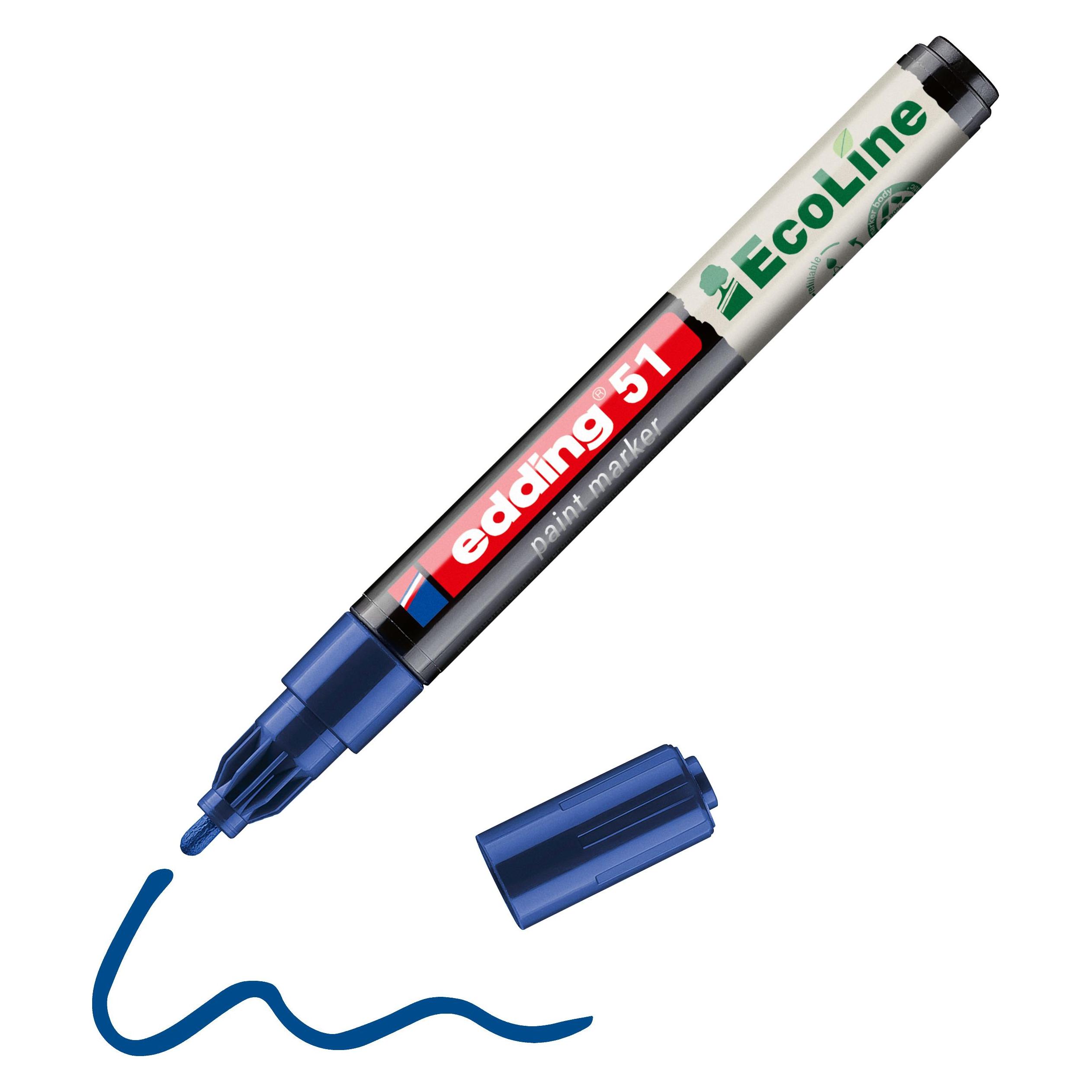 Edding 51 EcoLine Lackmarker blau 1,0 - 2,0 mm, 1 St. (1x) (4-51-003)