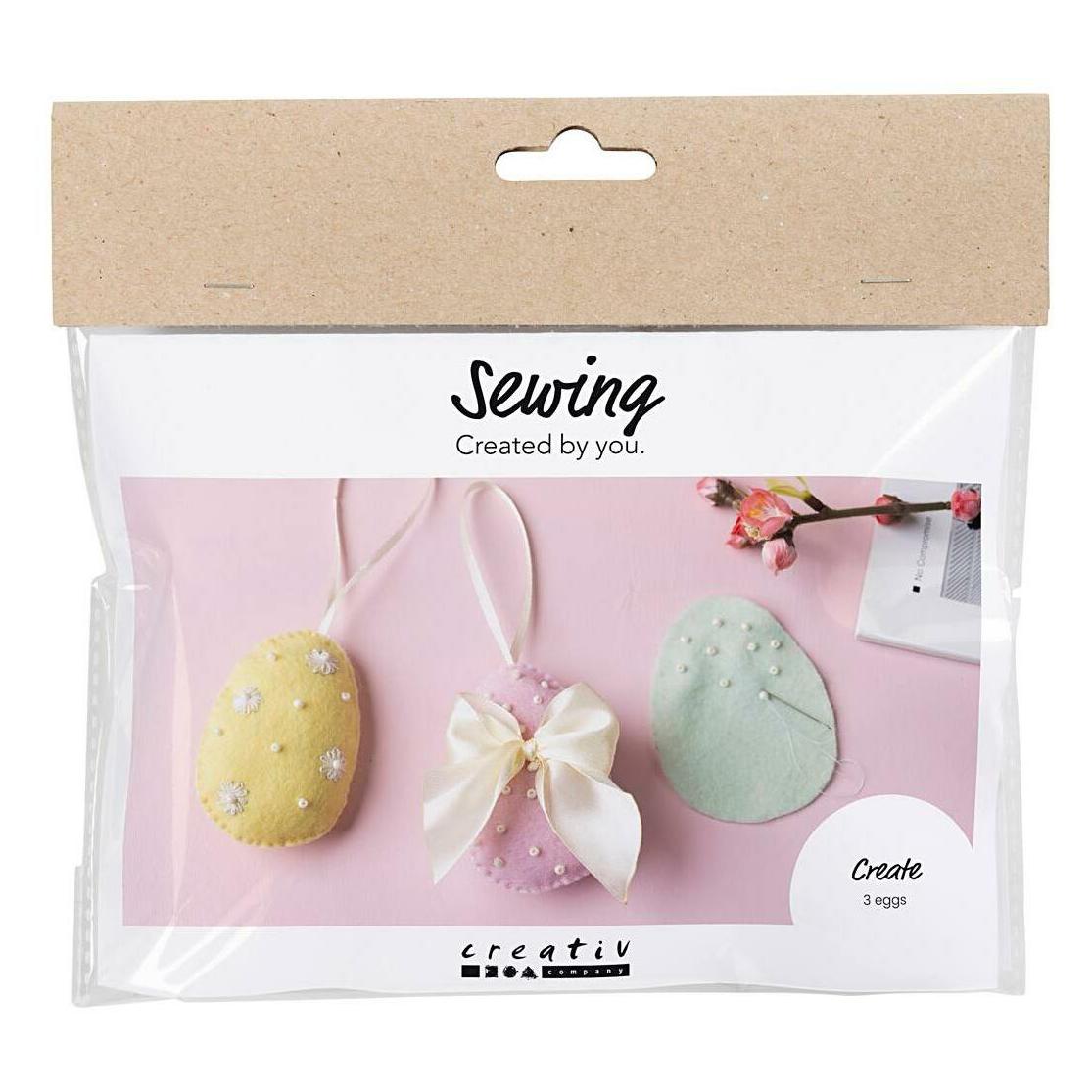Creativ Company Bastelset Ostern Nähen 1 Stück, Mehrfarbig (977595)