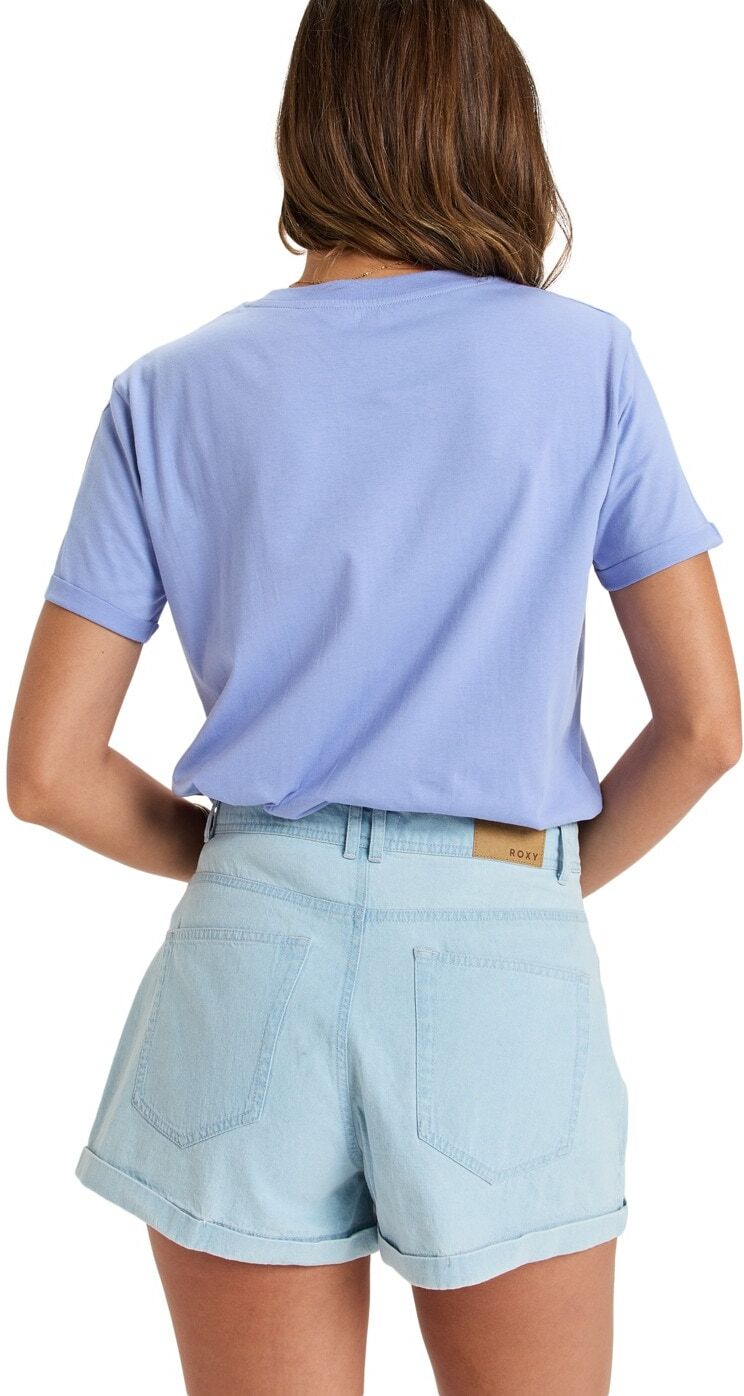 Shorts ROXY "Vibrant Community", Damen, Gr. M, Normalgrößen, blau (light blau), Obermaterial: 100% Baumwolle., Hosen Shorts