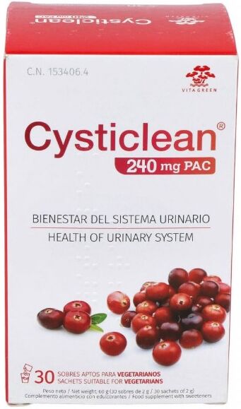 Vita Green Cysticlean 240 mg 30 Envelopes