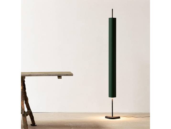 Emi Stehleuchte Deep Green - Flos - Wohnzimmer - Design - Aluminium - Gebündelt