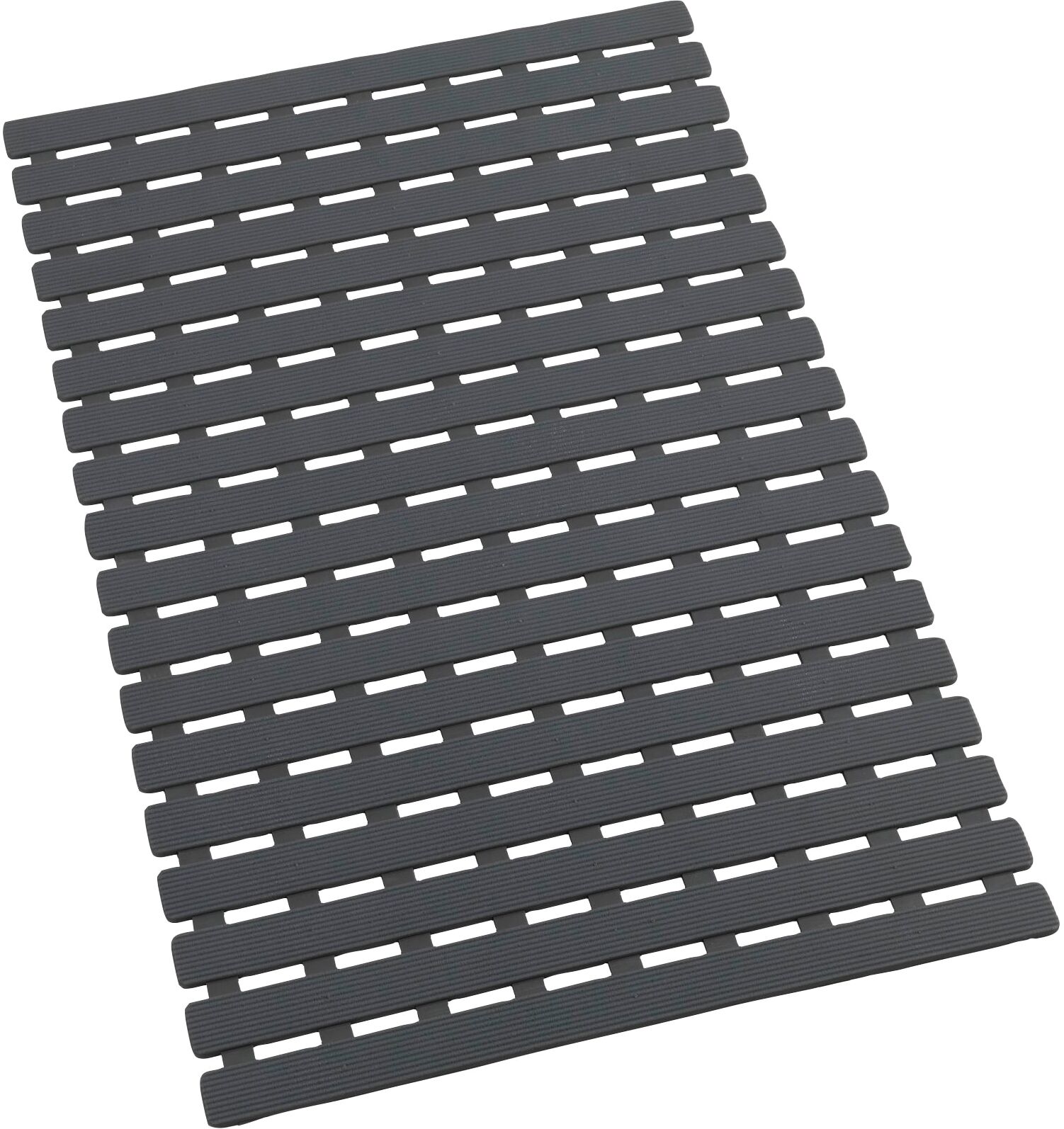 Wanneneinlage WENKO "Arinos", grau, B:40cm L:63cm, Thermoplastischer Kunststoff, Wanneneinlagen, Wanneneinlage grau B/L: 40cm x 63cm