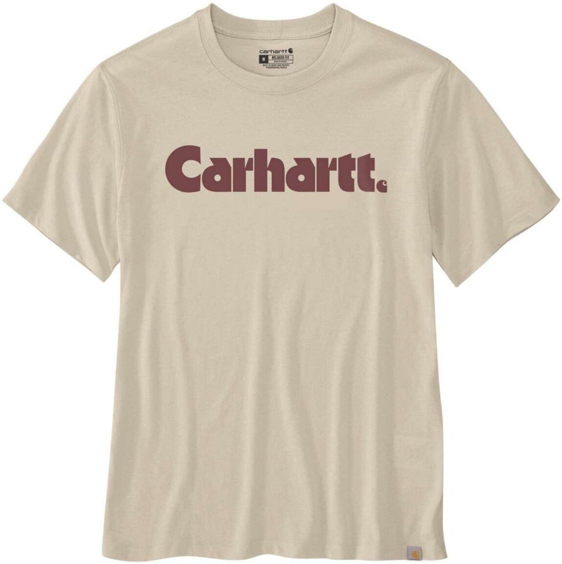Carhartt T-shirt med logga, gräddvit