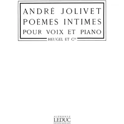 Jolivet Poemes Intimes Voix Moyenne Et Piano, Fachbücher