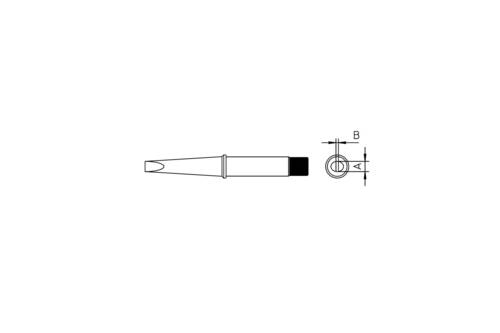 Weller CT2F8 LÖTSPITZE 10,0MM Lötspitze Meißelform Inhalt