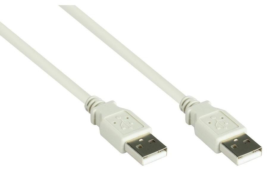 Good Connections USB2.0 kabel, type A-A, grijs, 1,8 meter