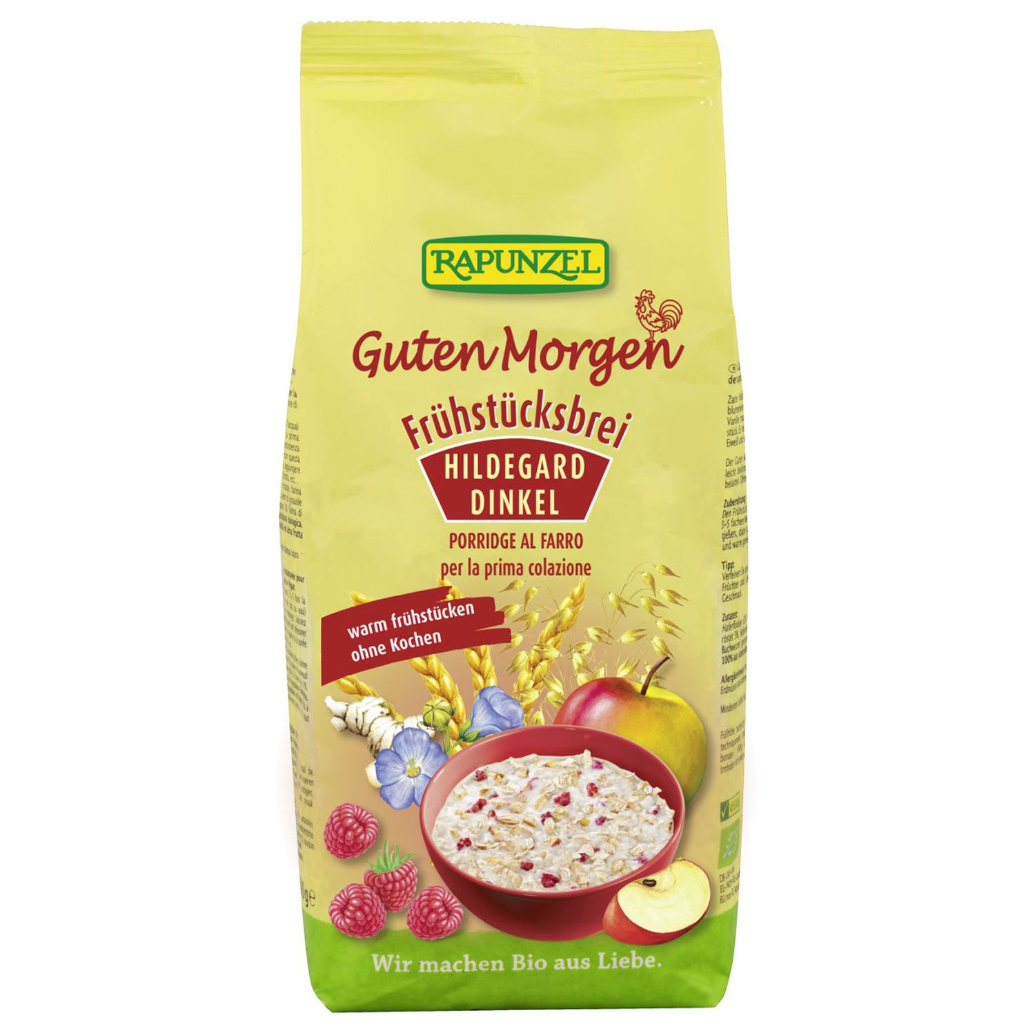 Rapunzel Bio Guten Morgen Frühstücksbrei, Hildegard Dinkel 500 g Brei
