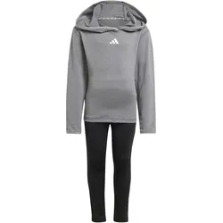 Kinder Adidas AG Adidas Kinderjogginganzug LG SPORT SET - REAPNK/LGREYH - 116