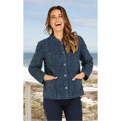 Baumwoll-Jacke in marine in Größe 46 von DW-Shop, Marine, 46
