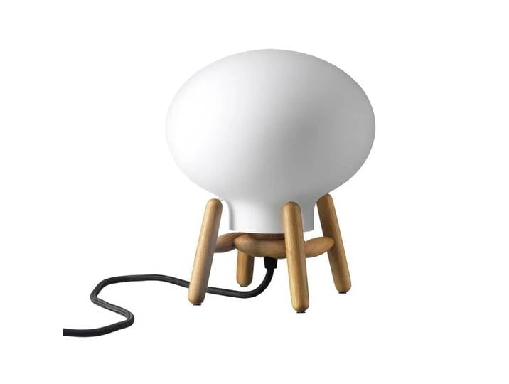 FDB Møbler Lampe de table U6 Hiti Mini Opal glass-oak nature lacquered