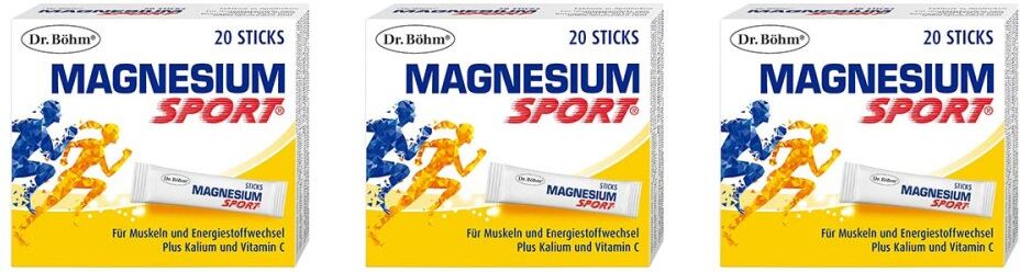 Dr. Böhm Magnesium Sport Sticks 3x20stk