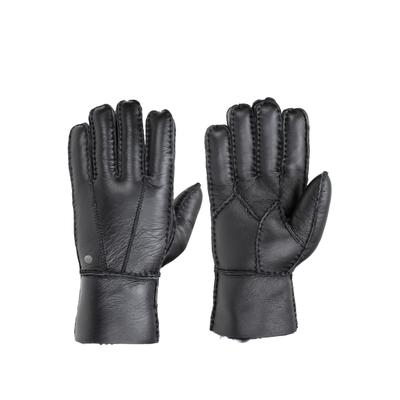 Lederhandschuhe PEARLWOOD "BELL", Herren, Gr. 10, schwarz, Schafsleder, unifarben, Handschuhe, warm gefüttert, höherer Schaft