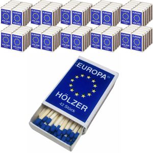 Europa Streichhölzer aus Aspen, 4,3 cm, 100 Schachteln mit je 42 Stück