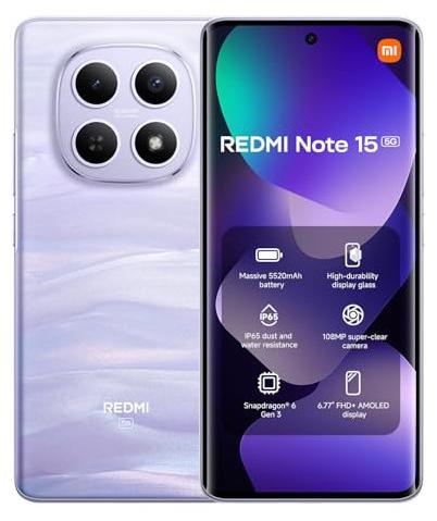 Xiaomi Redmi Note 15 5G Dual Sim 6.77" Octa Core 512GB Ram 8GB 5G Italia Mist Purple