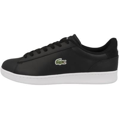 Sneaker LACOSTE "Lacoste Carnaby Set 224 1 Sneaker low Herren Schuhe", Herren, Gr. 42, Textil, schwarz, Glattleder, Schuhe Sneaker, Verstärkte Ferse