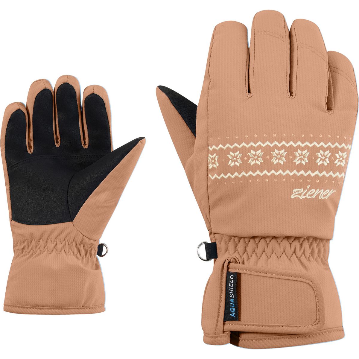 Ziener Lailla-z AS Glove Junior Girls brownie (422) 4 115038-422-4