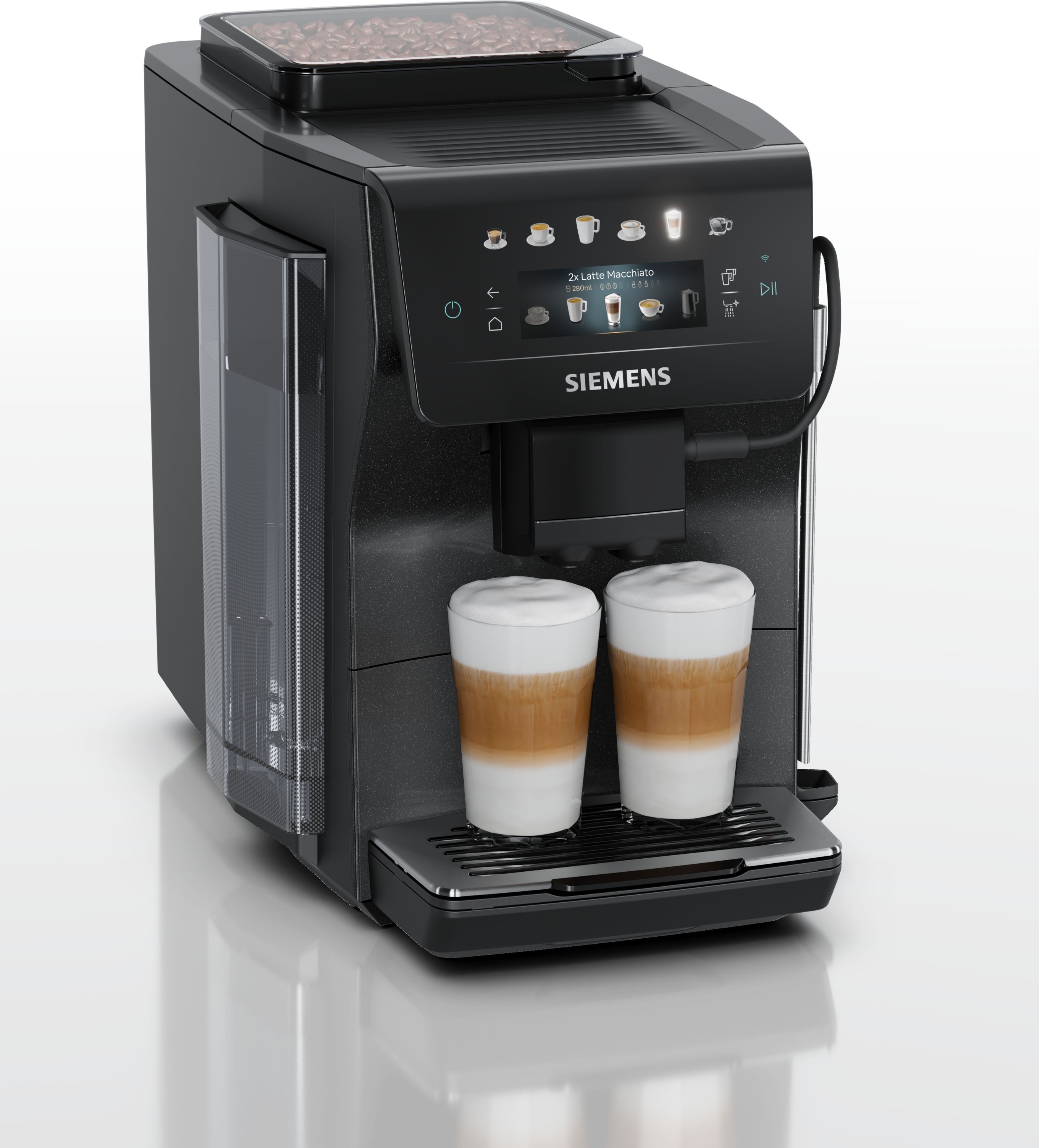 Siemens EQ600 TP603E08 iAroma Kaffeevollautomat 15 bar 1,8 l 300 g (Schwarz)