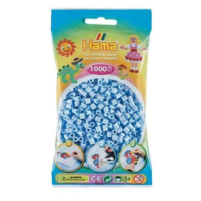 Hama® Bügelperlen midi Beutel 1.000Stück pastell-eisblau.