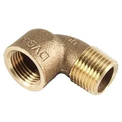 Rotguss Fitting Winkel Nr.3092, 90° i/a einerseits Außengewinde, andererseits Innengewinde