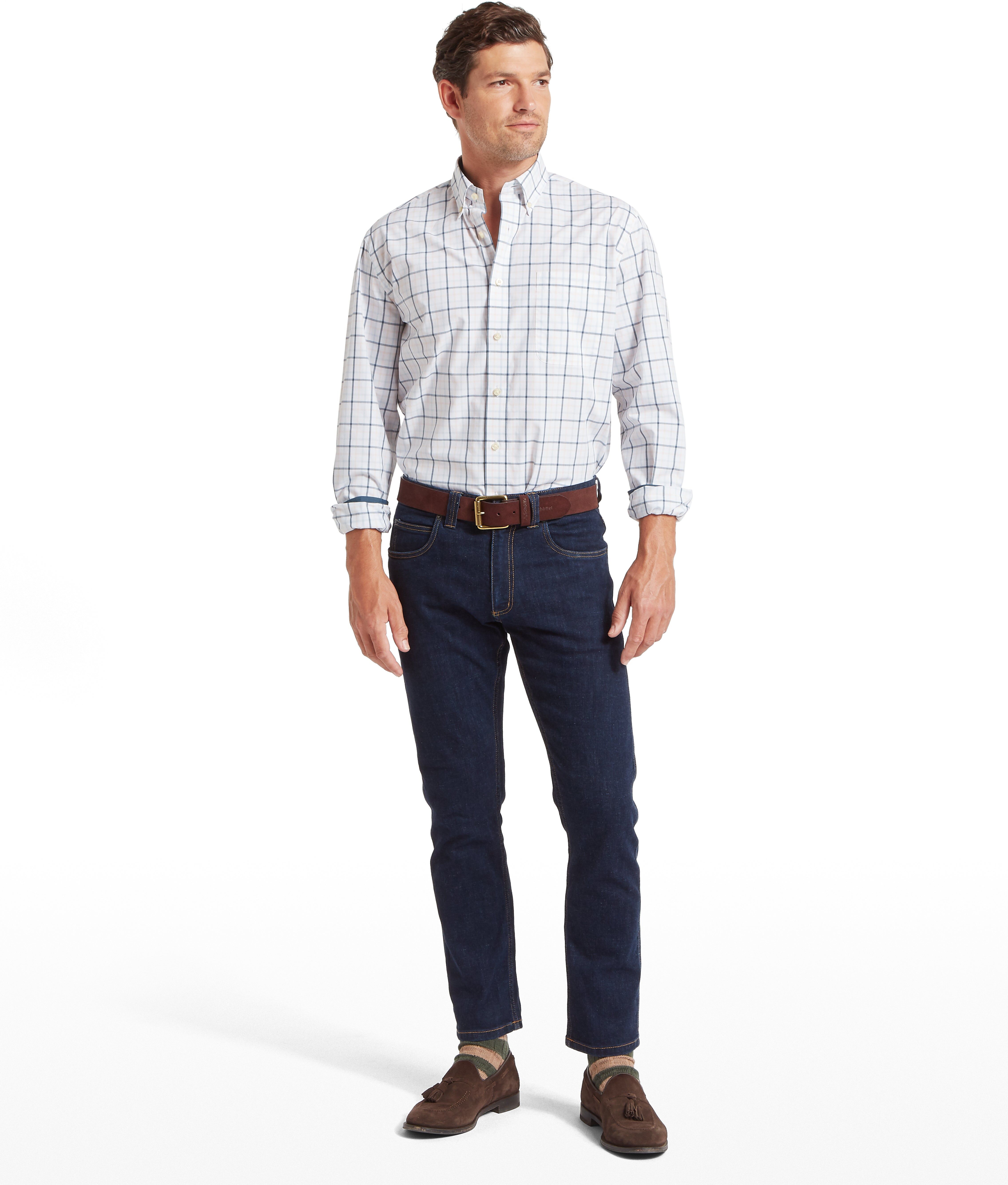 Schöffel Country Holkham Classic Shirt - Blue - Size 15 - Men