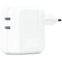 Apple USB-C Power Adapter (35 W, 2 Ports), USB Ladegerät, Weiss