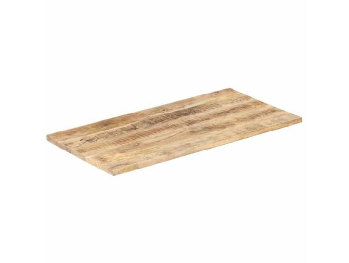 GFDWPUY Tischplatte Massivholz Mango 100x60 cm 25-27 mm Dicke, Rustikaler Industriestil, Vielseitig Kombinierbar, Pflegeleicht