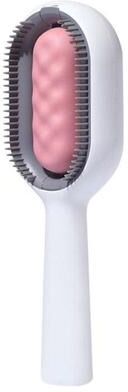United Steam Pet Grooming Brush With Water Tank Self Cleaning Cat Hair Removal Brush Short Hair (Pink)