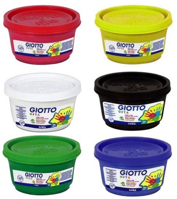 Set gouache à doigts 6x100ML Giotto Be-Bè