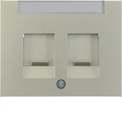 Berker 11827004 Zentralstück m Staubs u BF K.5 Edelstahl