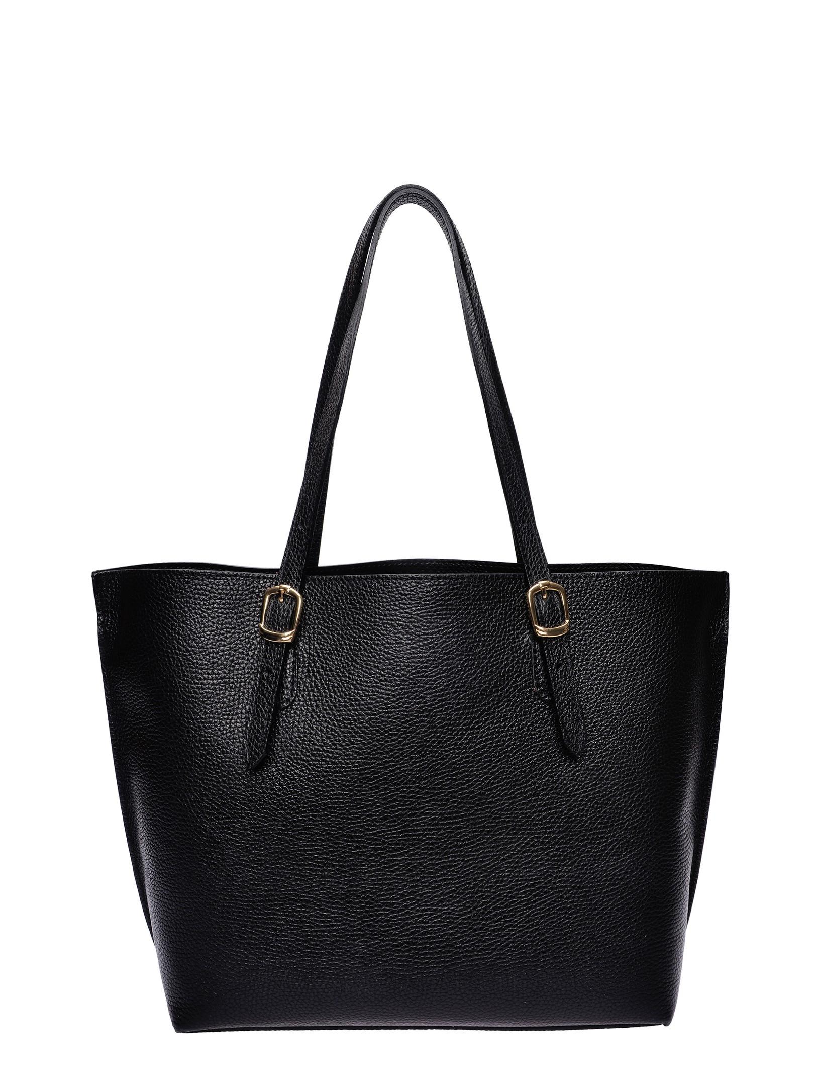 Isabella Rhea Schwarz Rindsledertasche