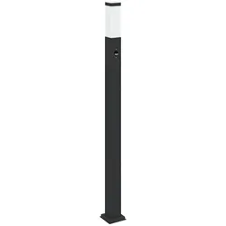 vidaXL Pollerleuchte mit Sensor 110 cm Schwarz IP44