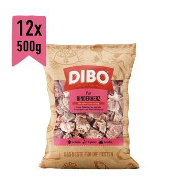 DIBO Frostfutter Rinderherz 12x500 g