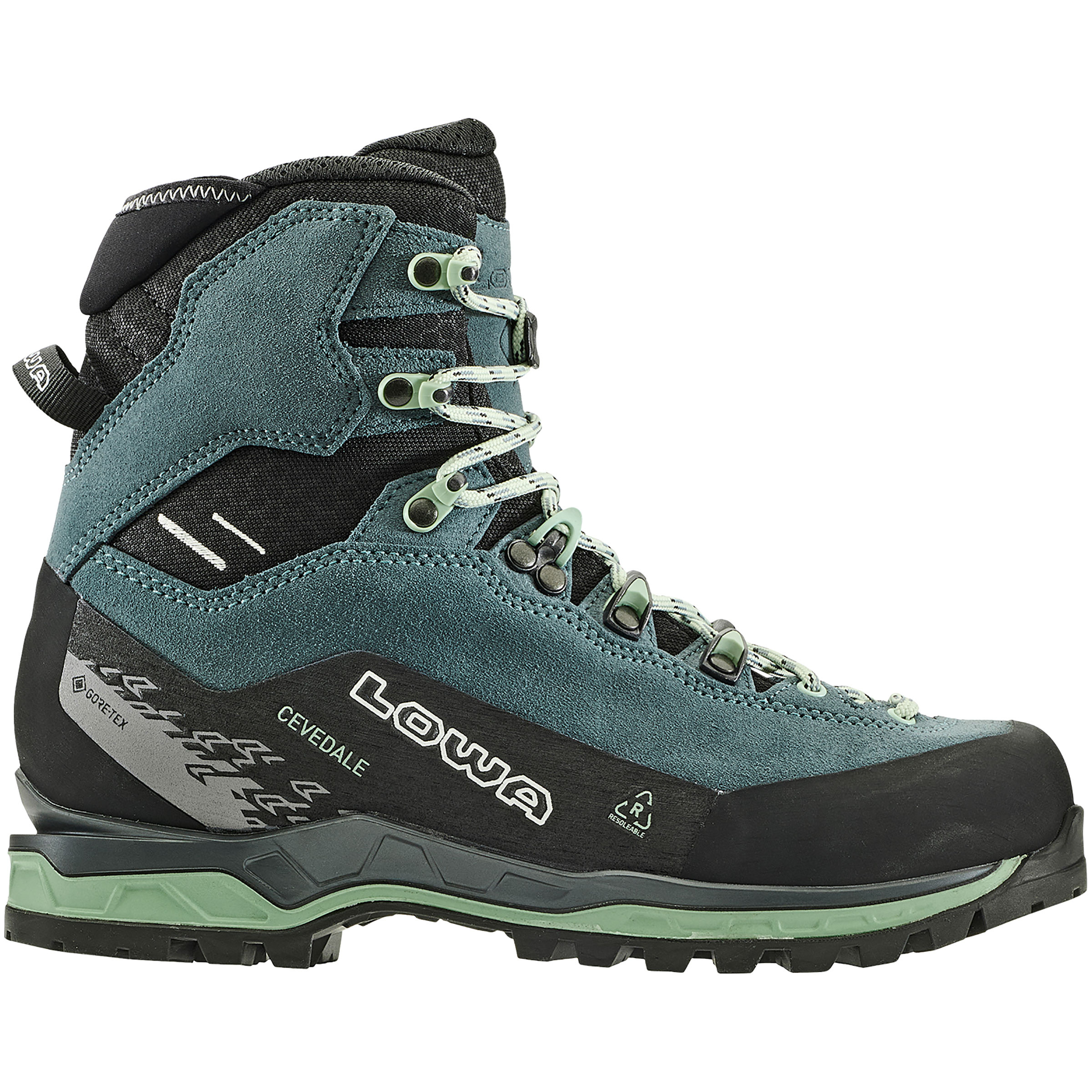 Lowa Cevedale Pro GTX Mid Damen Bergstiefel & Expeditionsstiefel blau Größe 38 Bergsteigen | Hochtour Wasserdicht