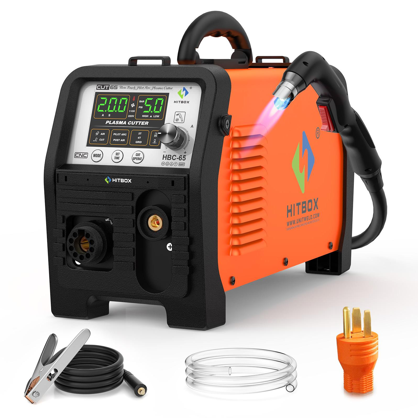 Selius Plasmasnijder HBC65 - 65A Vermogen - 220V Spanning - Contactloos Snijden