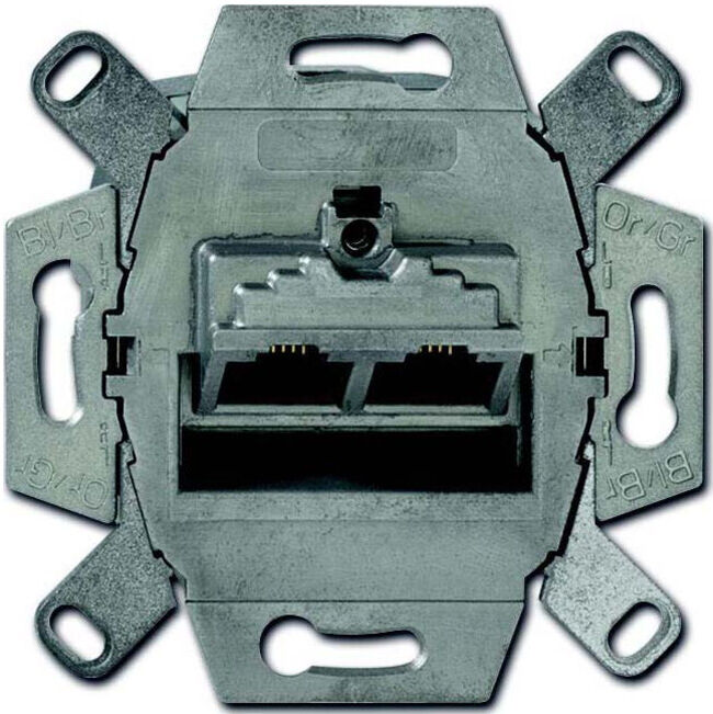 Busch-Jaeger Module encastré UAE Cat. 6, double 0218/12-101 (2CKA000230A0411)