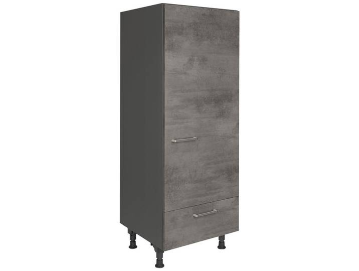 Nobilia Geräteumbauschrank Riva, Schiefer, 1 Schublade(n) Schubladen, nur wie online abgebildet bestellbar, 60x168x58 cm, Blauer Engel, Pefc, Goldenes M, Made in Germany, DGM-Klimapakt, Küchen, Küchenmöbel, Küchenschränke, Geräteumbauschränke