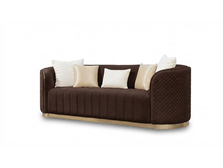 Xlmoebel 2-Sitzer Ovale Couch Zweisitzer Sofa für Wohnzimmer Einrichtung, Sofa 1 Teile, Made in Europa
