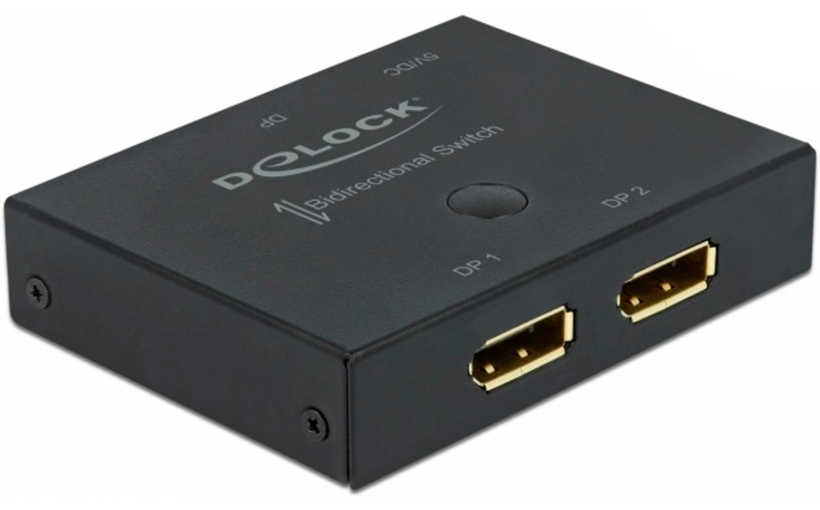 Delock DisplayPort 2 Bidirectionele Schakelaar 8K bij 30 Hz