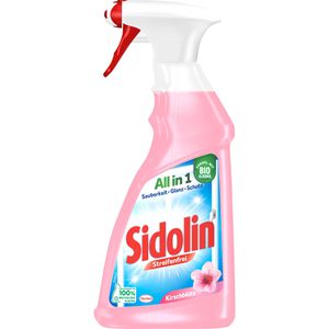 Sidolin Glasreiniger Kirschblüte, gebrauchsfertig, mit Abperleffekt, Spray 0,5 Liter