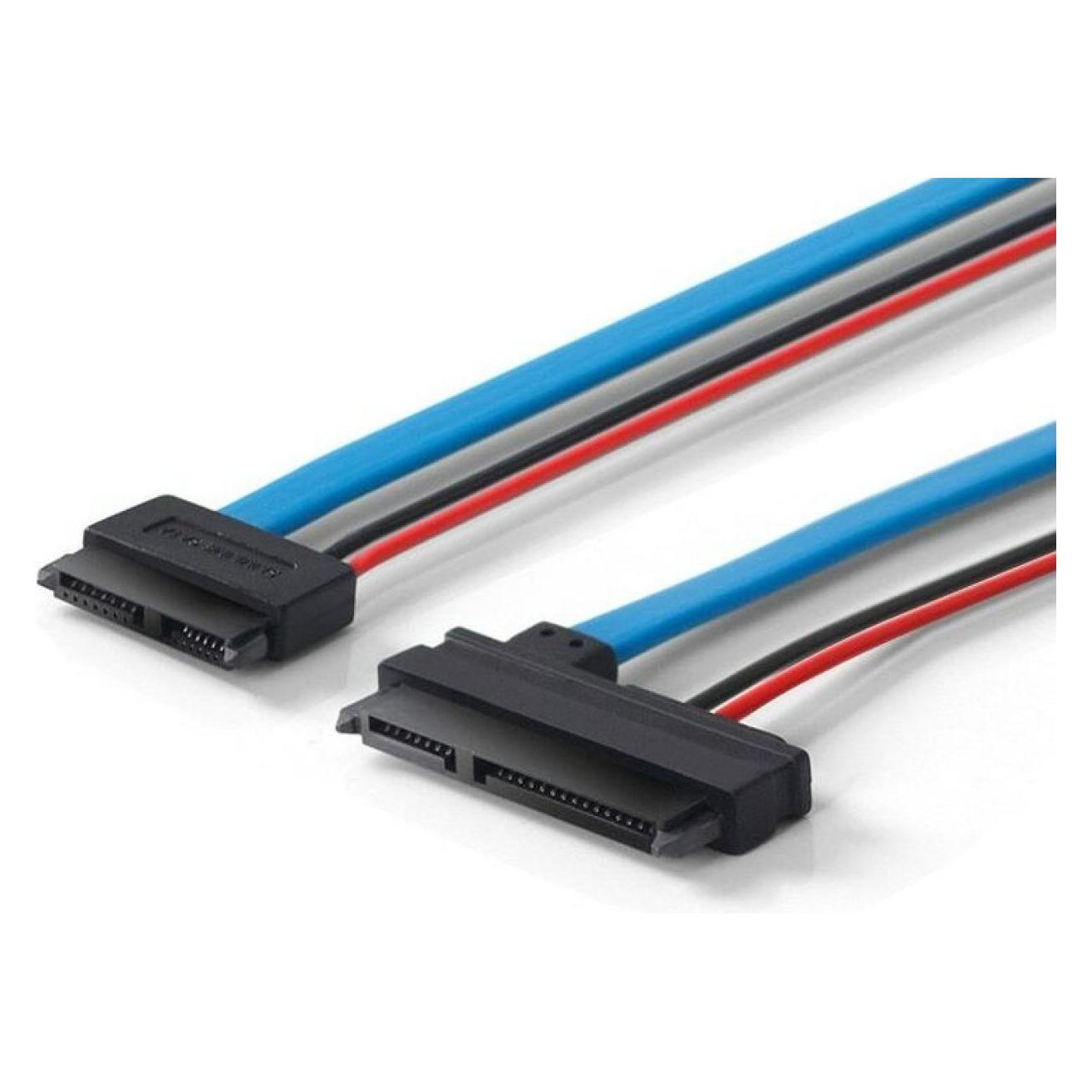 PowerGuard SATA 22-Pin (7+15) to Slimline SATA 13-Pin Adapter (30 cm, SATA) (00036142)