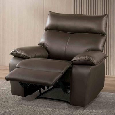 Esofastore Contemporary Brown Finish Living Room Sofa Recliner Set Pillow Top Arms
