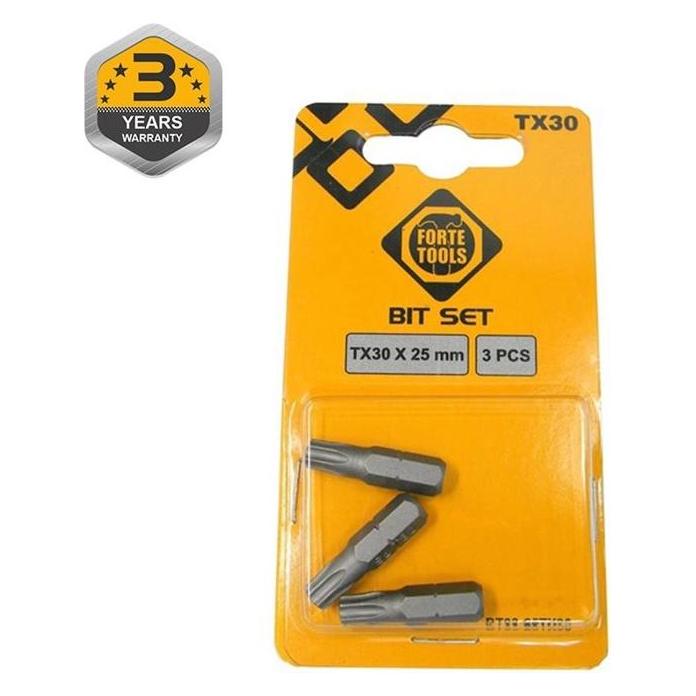 Forte tools SCREWDRIVER BIT TX30X25MM 3PCS (33045556)