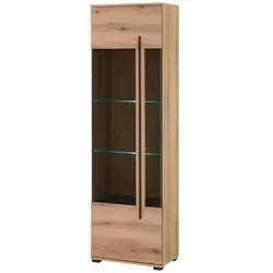 Vitrine  Caprioli , braun , Maße (cm): B: 60 H: 200