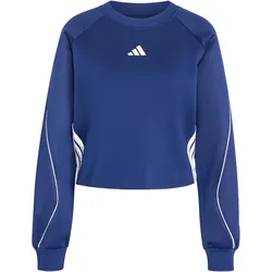 adidas Stadium Sweatshirt Damen | Gr. S | blau - blau
