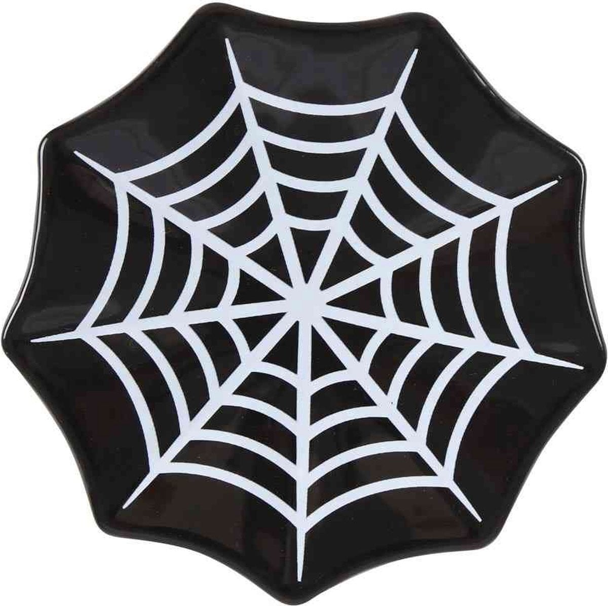 Something Different Spiderweb Decoratieschaaltje Zwart/Wit