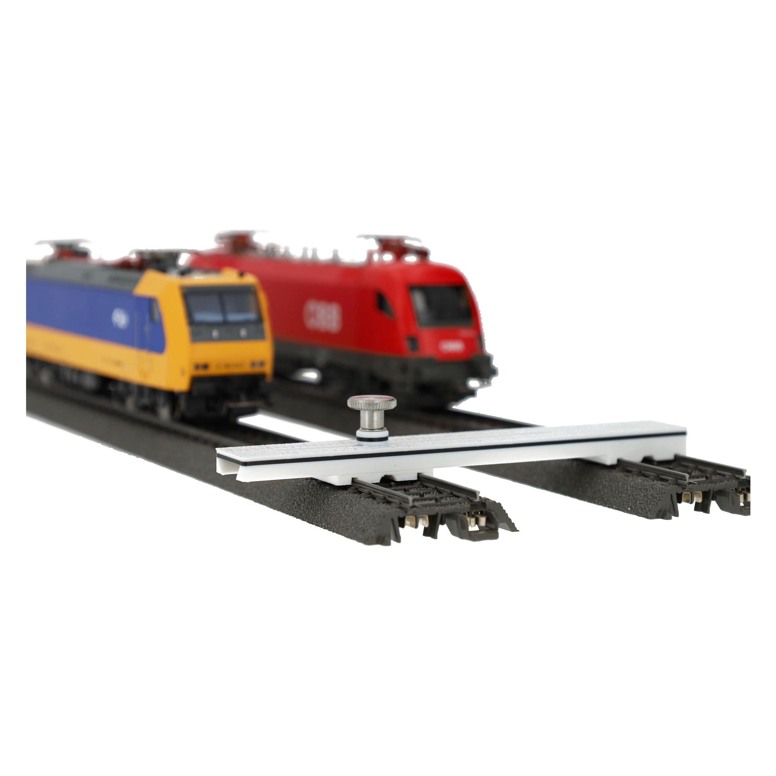 Feldherr Einstellbare Gleisabstandslehre Spur H0 - 26 mm bis 100 mm - Robustes Modellbahn-Werkzeug (Kunststoff) (410963)