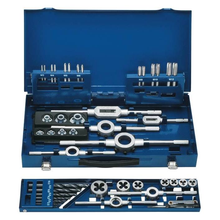 Eventus by Exact 20333 Einschnittgewindebohrer-Set 42teilig metrisch DIN 352 (20333)