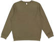 LAT 6925 Fleece Sweatshirt in Military Green size 3XL   Cotton/Polyester Blend