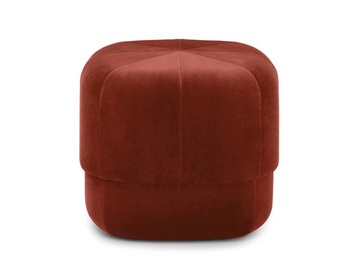 Normann Copenhagen Circus Pouf Rostrot-grau-gelb